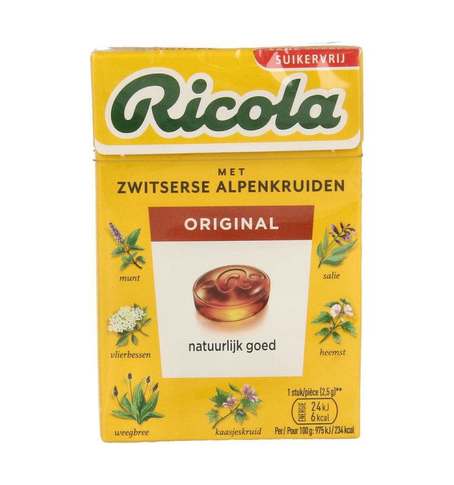 Ricola Original suikervrij doosje