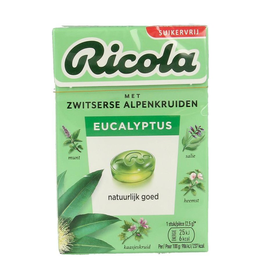 Ricola Eucalyptus suikervrij