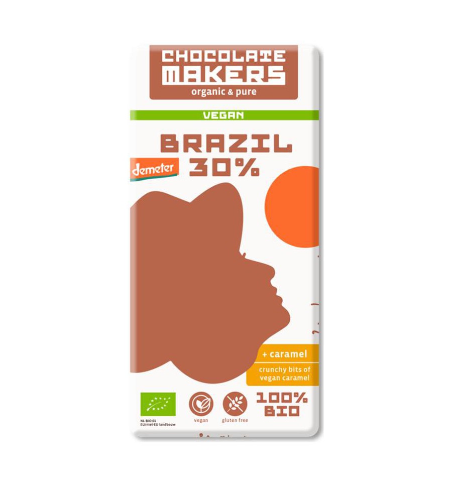 Chocolatemakers Brazil karamel 30% vegan demeter bio