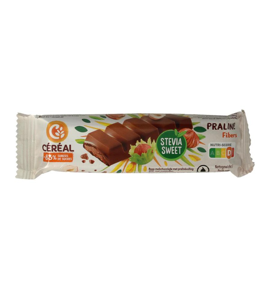 Cereal Chocolade reep praline stevia