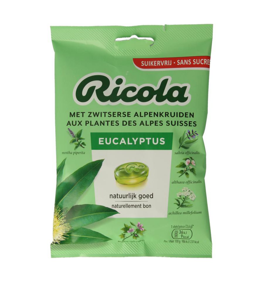 Ricola Eucalyptus suikervrij