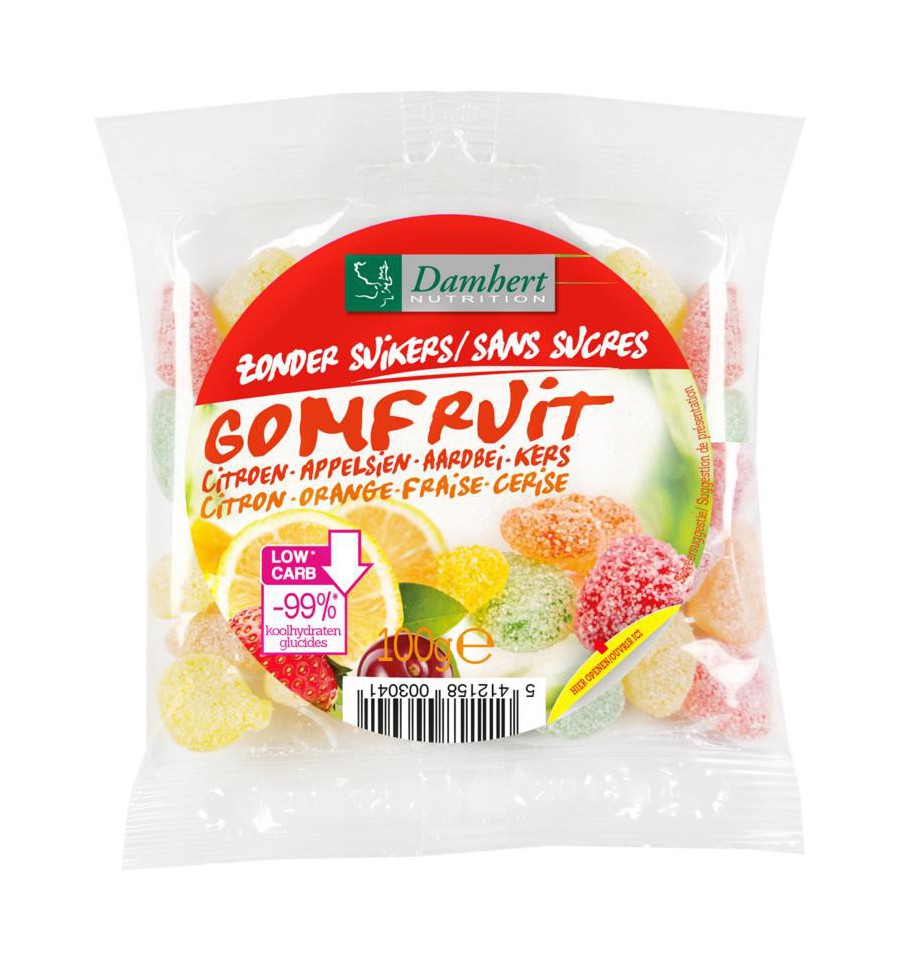 Damhert Extra gomfruit snoepje