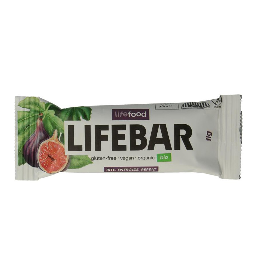 Lifefood Lifebar energiereep vijg raw en bio