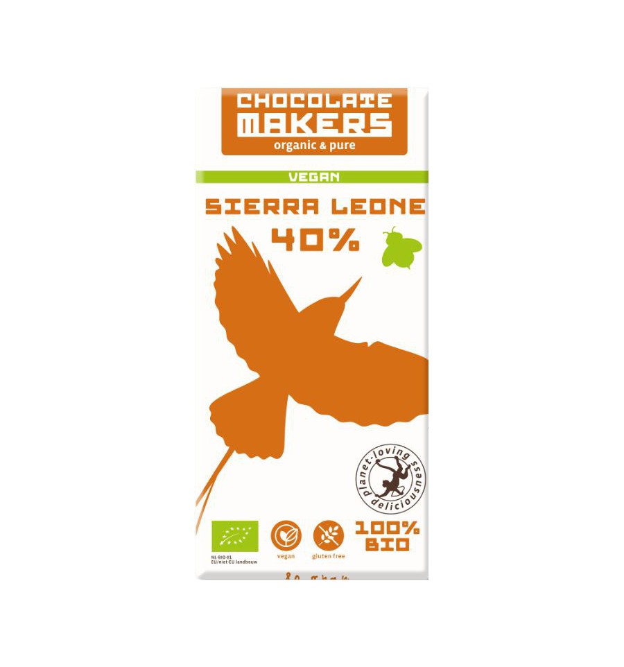 Chocolatemakers Little bee eather 40% vegan bio