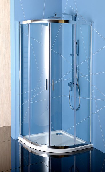 Polysan Easy Line kwartronde douchewand 80x80cm helder glas