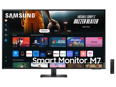 Samsung Smart Monitor M7 M70D - 43" - Zwart