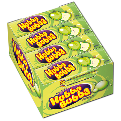 Wrigley&apos;s - Hubba Bubba Bubble Gum Appel - 20x 5 stuks