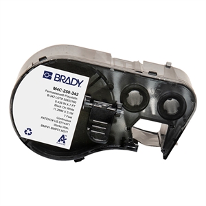 Brady M4C-250-342 tape krimpkous zwart op wit | 11,15 mm x 2,13 m (origineel)