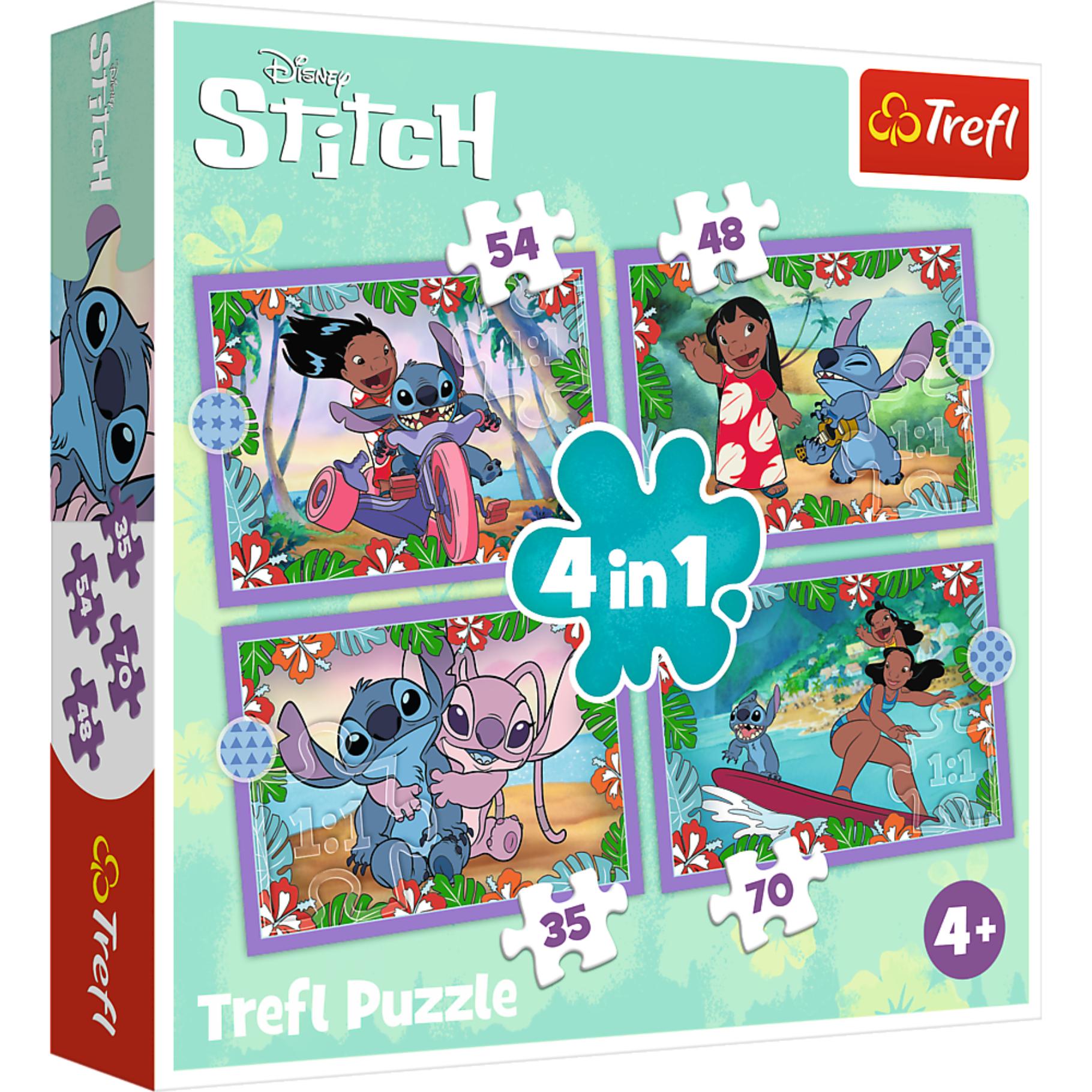 Top1Toys Puzzel Stitch 4 in 1