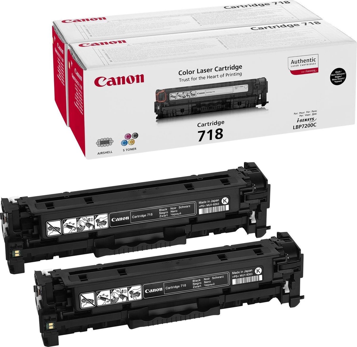 Canon 718 Toner (Hoge Capaciteit) - Zwart