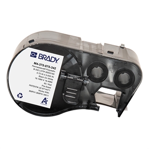 Brady M4-375-075-342 tape krimpkous zwart op wit | 19,05 mm x 16,40 mm (origineel)