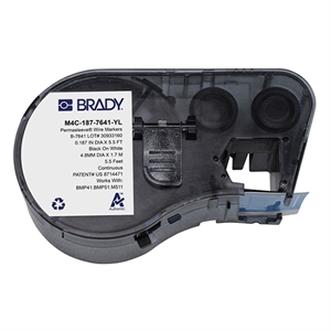 Brady ady M4C-187-7641-YL tape krimpkous zwart op geel | 8,50 mm x 2,13 m (origineel)