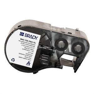 Brady M4C-125-7641-YL tape krimpkous zwart op geel | 5,97 mm x 2,13 m (origineel)