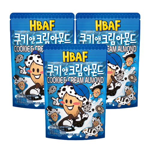 HBAF - Cookie & Cream Almond - 3x 120g