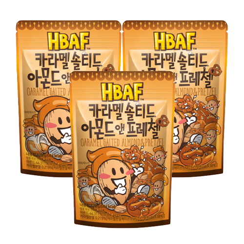 HBAF - Caramel Salted Almond & Pretzel - 3x 120g