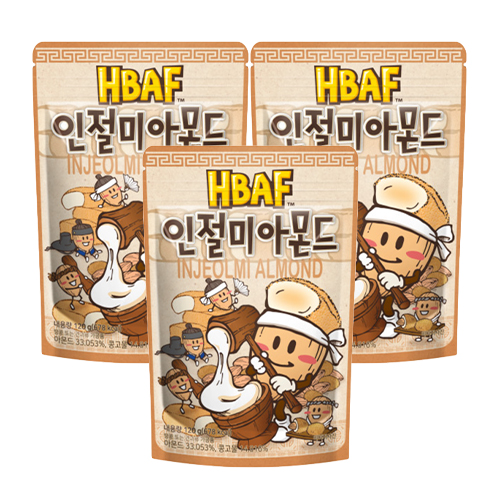 HBAF - Injeolmi Almond - 3x 120g