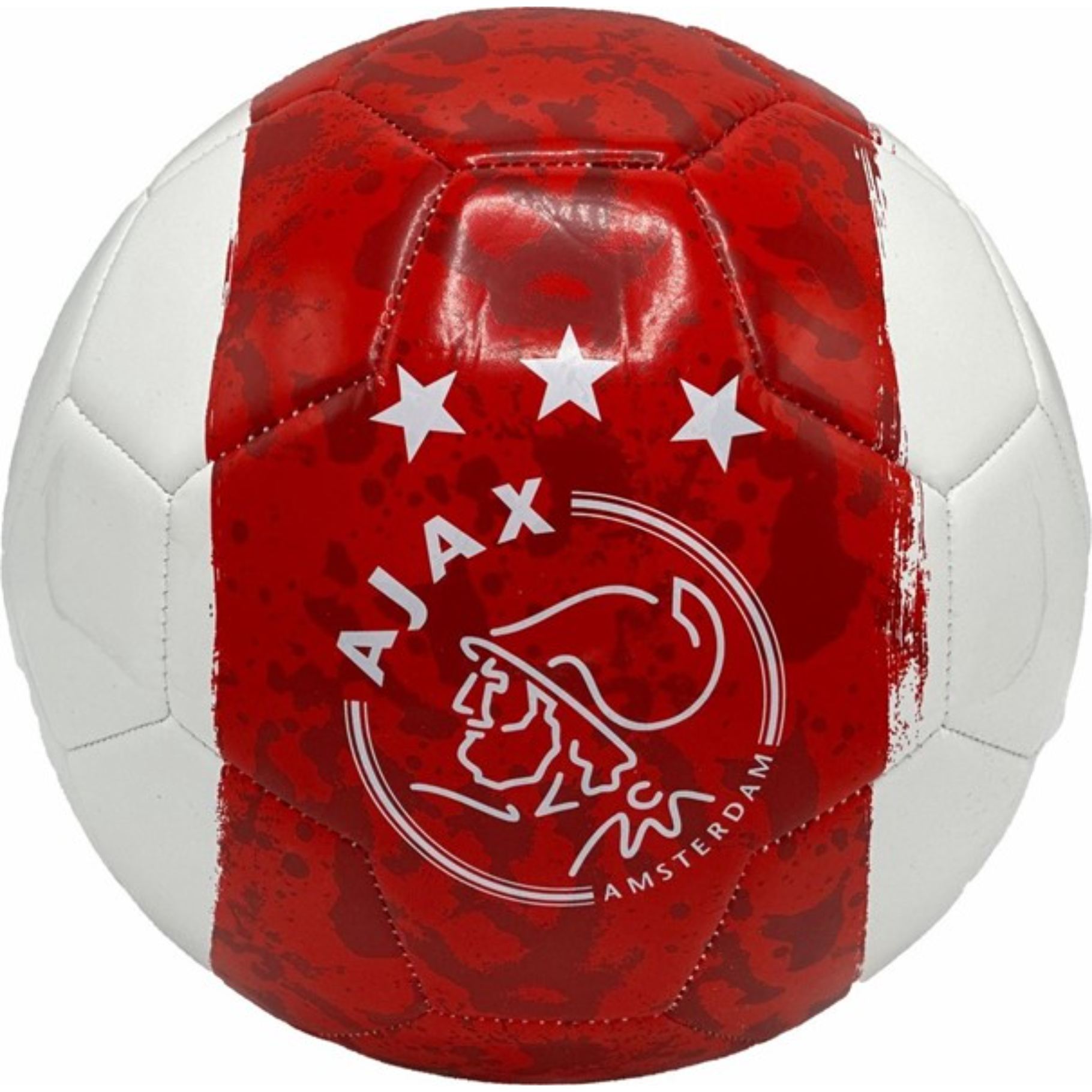 Top1Toys Ajax voetbal maat 5 baan wit-rood-wit