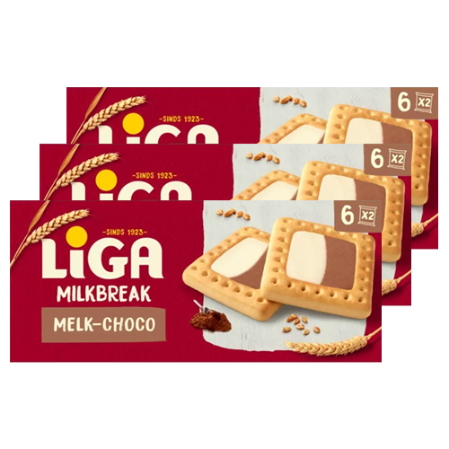 Liga - Milkbreak Duo Melk Choco - 3x 245g