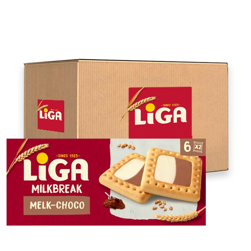 Liga - Milkbreak Duo Melk Choco - 12x 245g