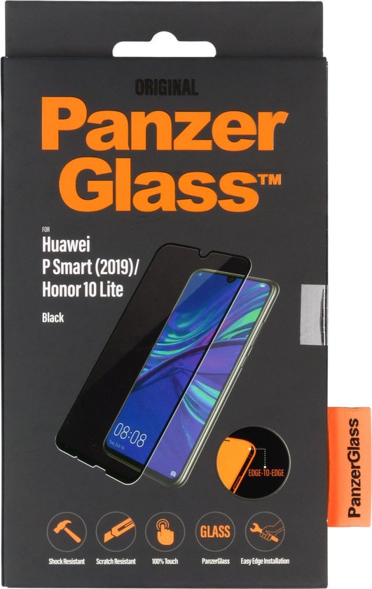 PanzerGlass Huawei P Smart (2019) Screenprotector Glas - Zwart