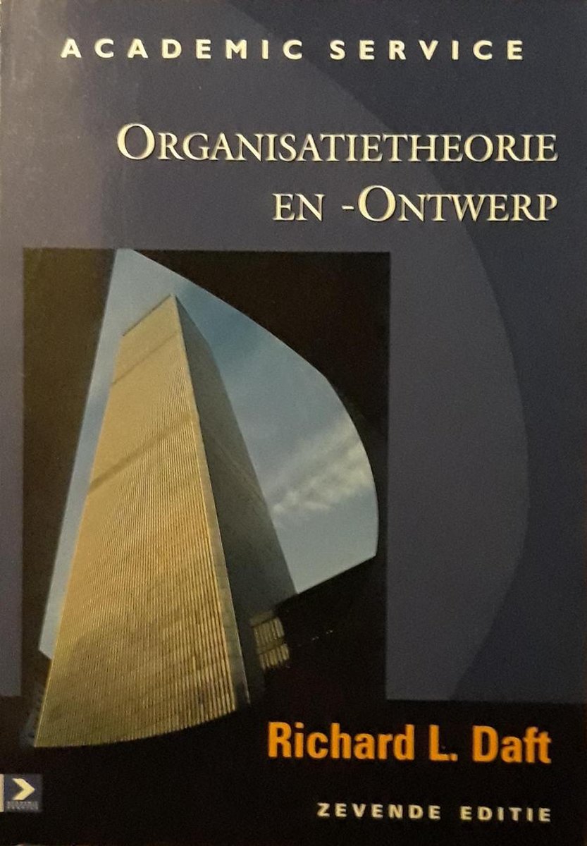 Academic Service Organisatietheorie en -ontwerp