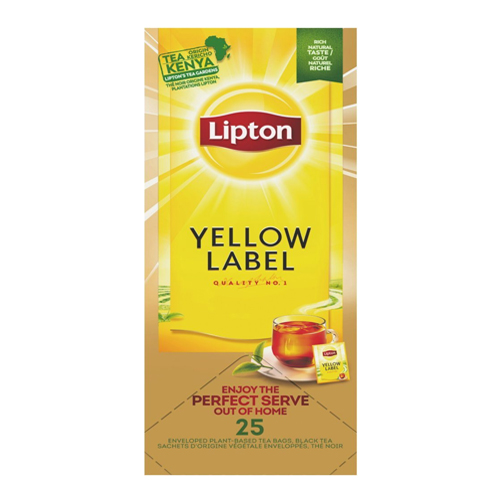 Lipton - Feel Good Selection Zwarte Thee Yellow Label - 25 zakjes