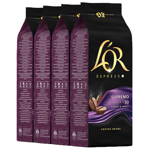 L&apos;Or - Espresso Supremo Bonen - 4x 500g