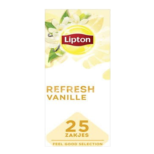 Lipton - Feel Good Selection Zwarte Thee Vanille - 25 zakjes