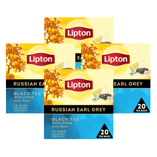 Lipton - Russian Earl Grey - 4x 20 zakjes