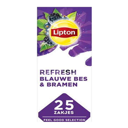 Lipton - Feel Good Selection Zwarte Thee Blauwe Bes & Bramen - 25 zakjes