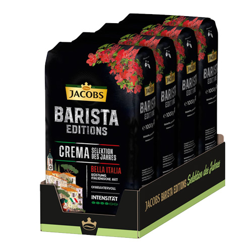 Jacobs - Barista Editions Selektion des Jahres Crema Bella Italia Bonen - 4x 1kg