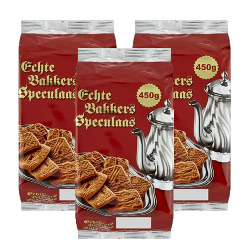 De Ruiter&apos;s Bakkerij - Echte Bakkers Speculaas - 3x 450g