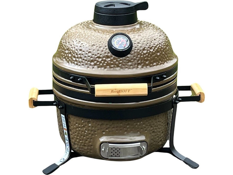 Berghoff Leo Keramische BBQ Groen Medium - 40cm | Houtskool Barbecues | 5413821383491