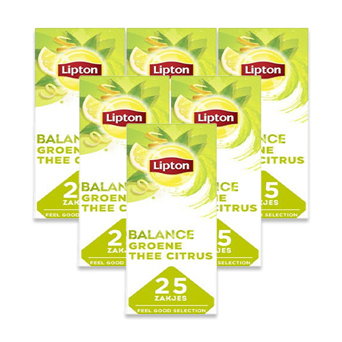 Lipton - Feel Good Selection Groene Thee Citrus - 6x 25 zakjes