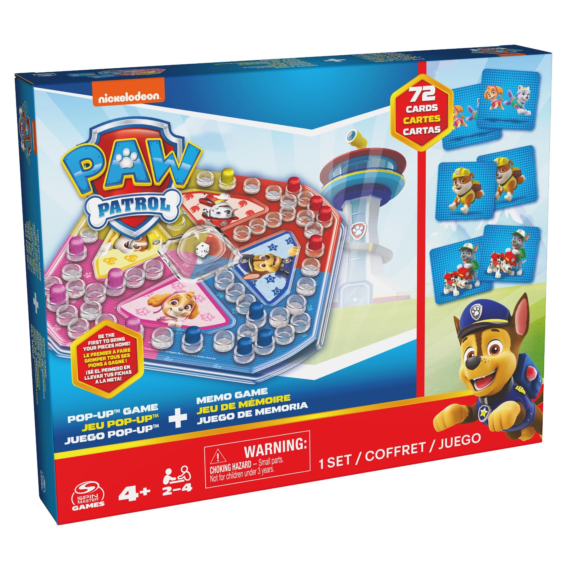 Top1Toys PAW Patrol 2-pack: Memo & Pop-Up Spel