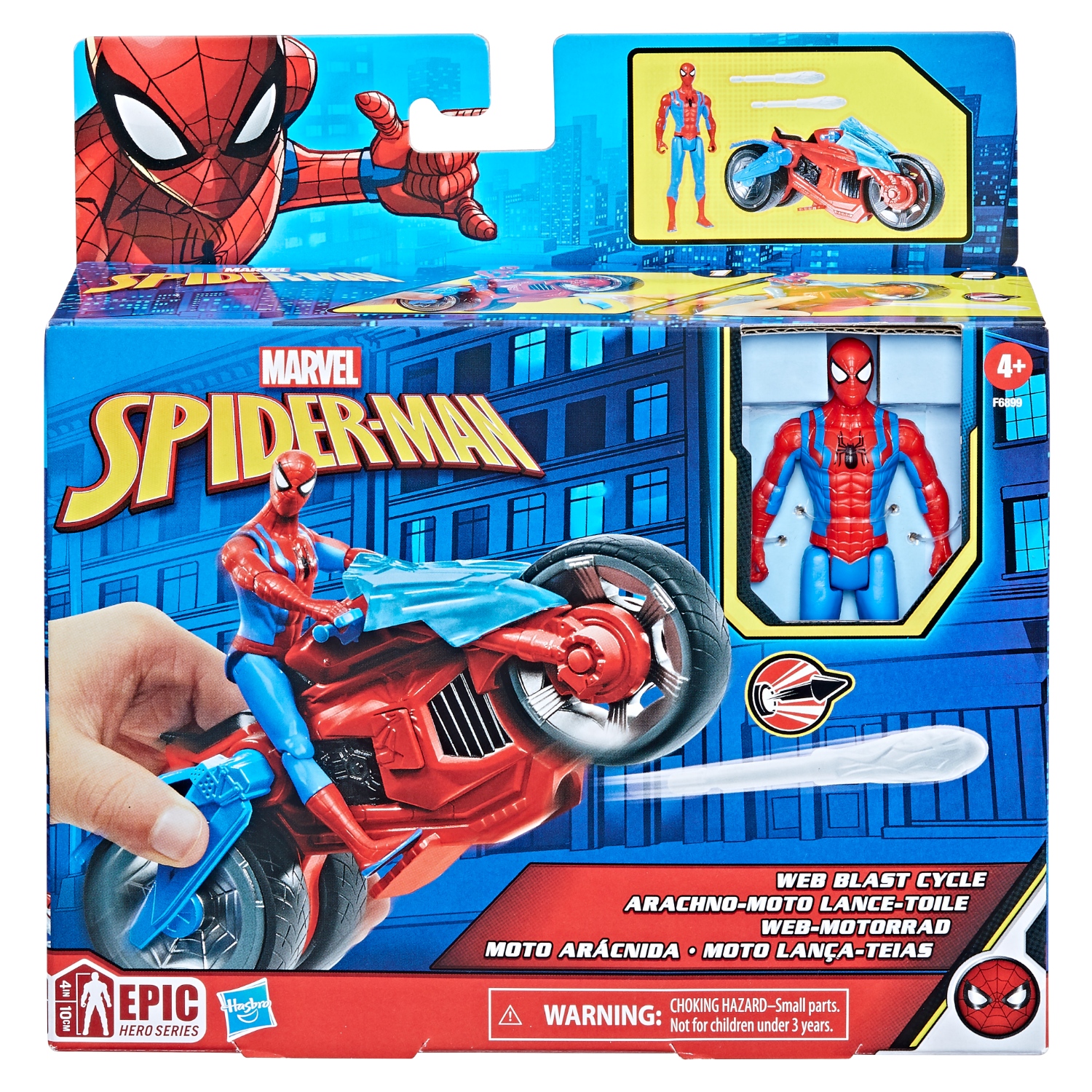 Hasbro Marvel Spiderman Hero Figuur En Auto