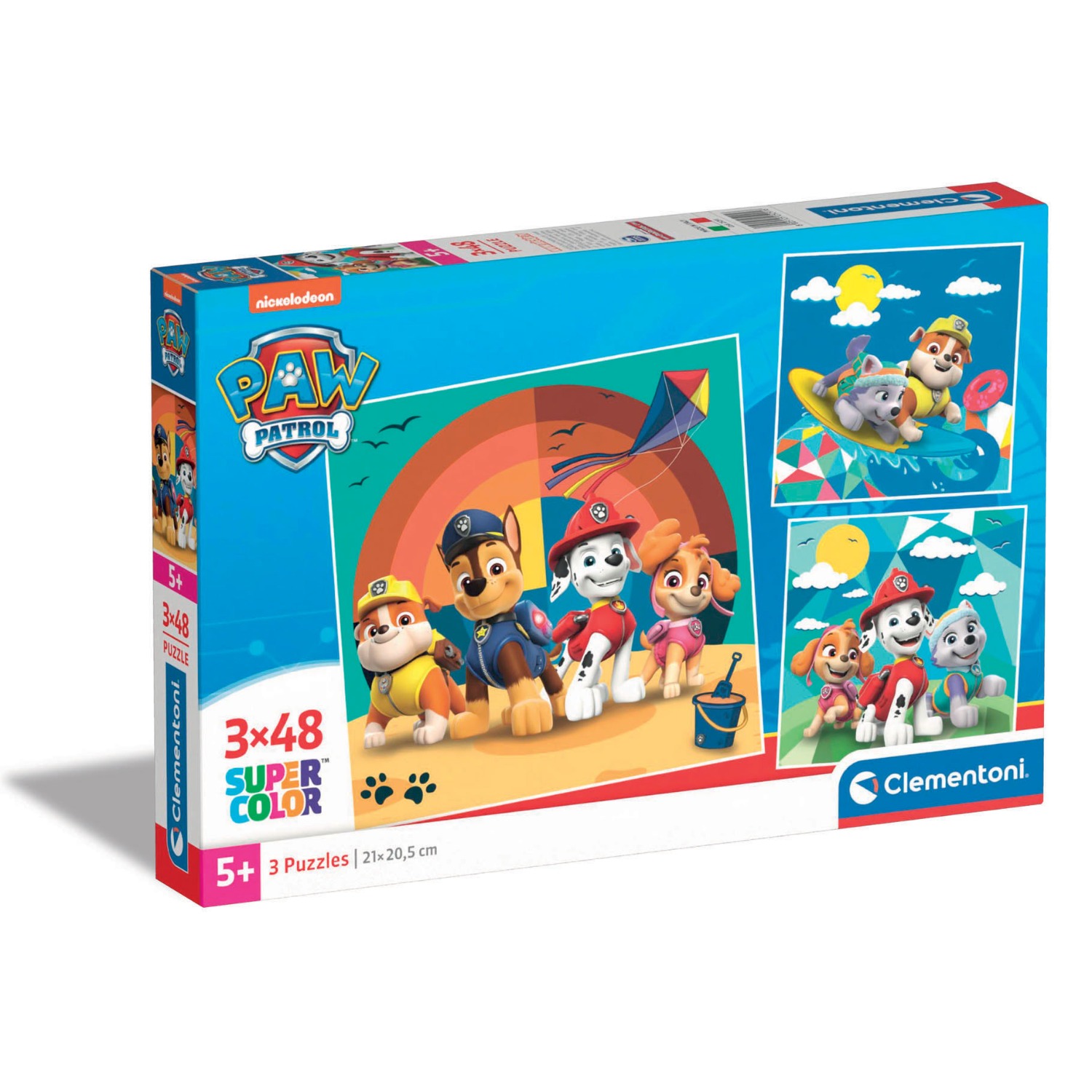 Clementoni paw patrol puzzel 3 x 48 stukjes