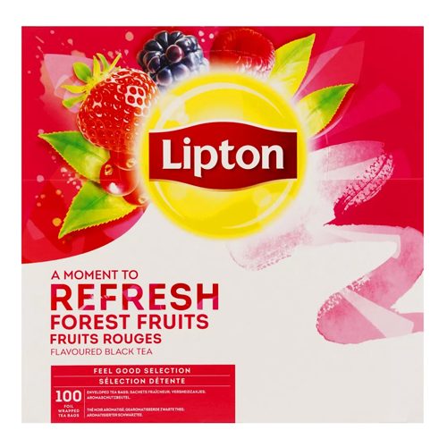 Lipton - Feel Good Selection Zwarte Thee Bosvruchten - 100 zakjes