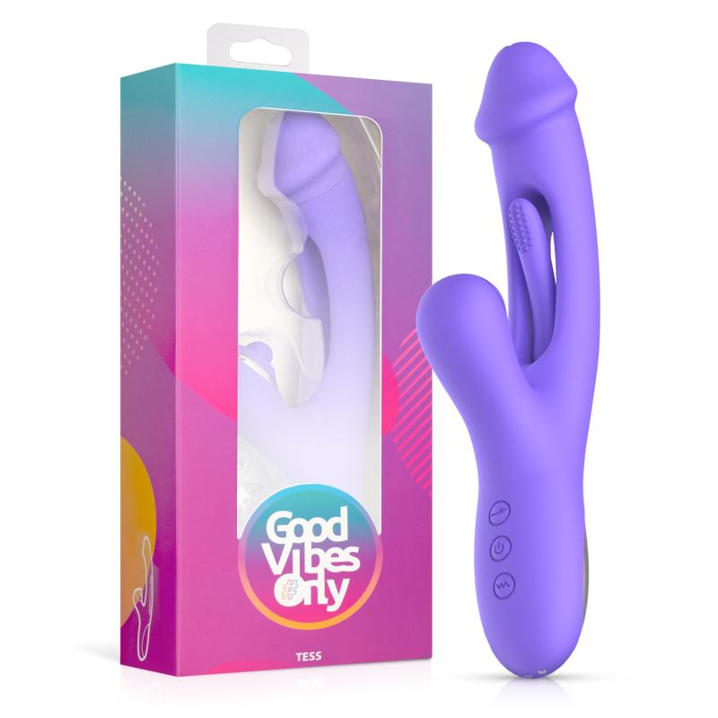 Good Vibes Only - Tess Rabbit Vibrator met G-Spot stimulator - Paars