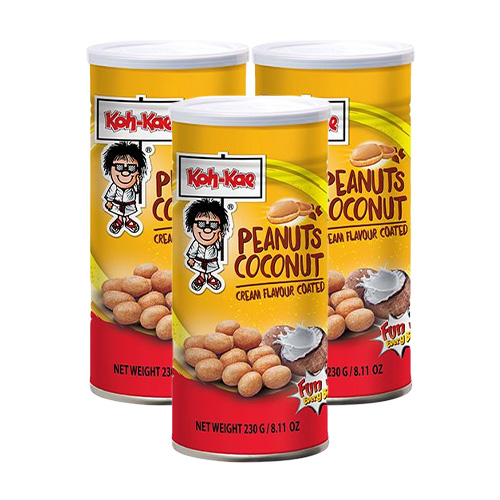 Koh-Kae - Gecoate Pinda&apos;s Kokos Crème - 3x 230g