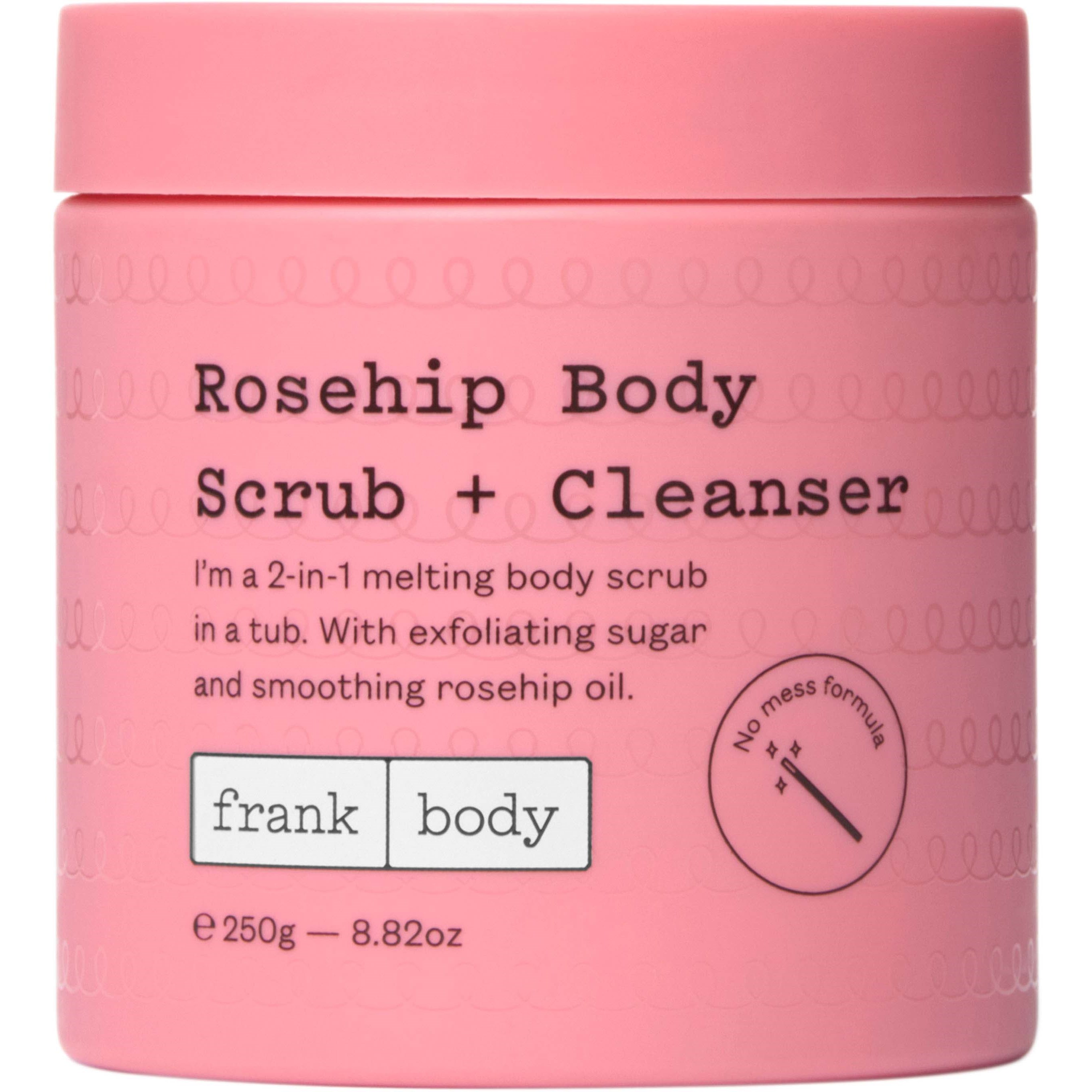 frank body Body Rosehip Body Scrub + Cleanser 250 g