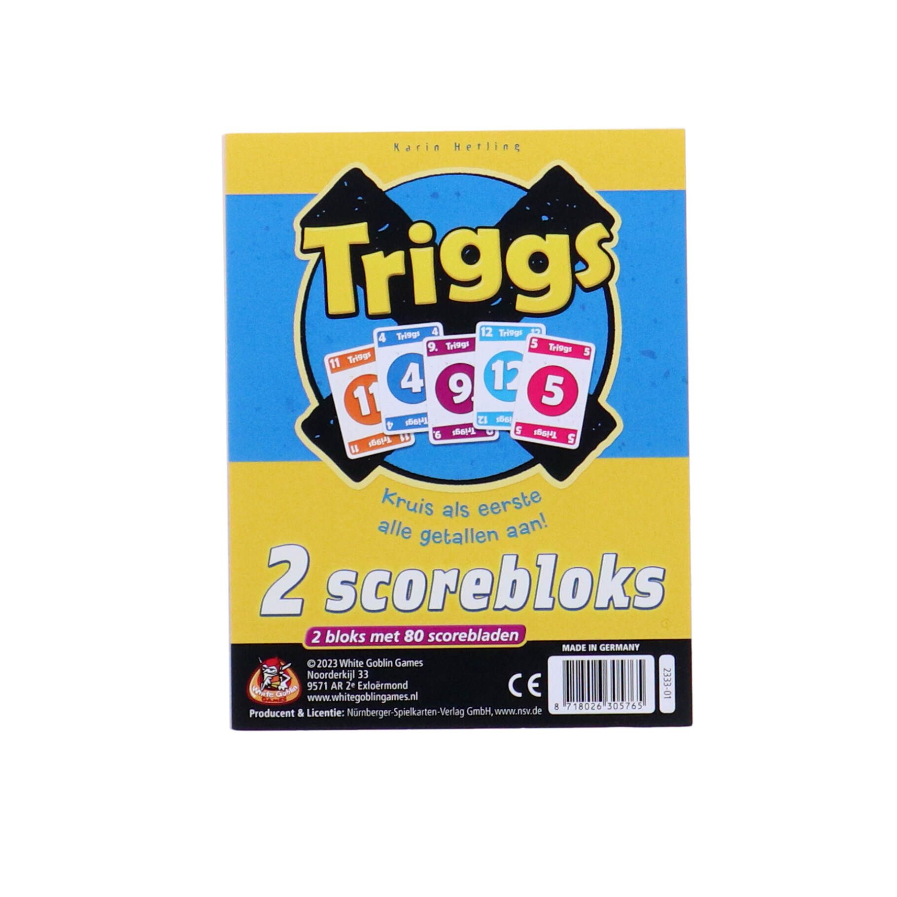 Top1Toys Triggs Scoreblok - Kaartspel