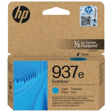 HP HP 937E (XL) Inktcartridge cyaan 4S6W6NE Replace: N/A