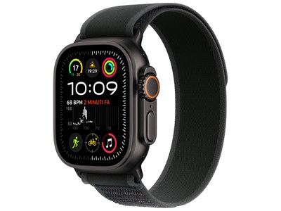 Apple Watch Ultra 2 - 49 mm - Zwart Trail-bandje (maat M/S)