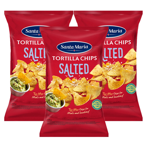 Santa Maria - Tortilla Chips Salted - 3x 475g