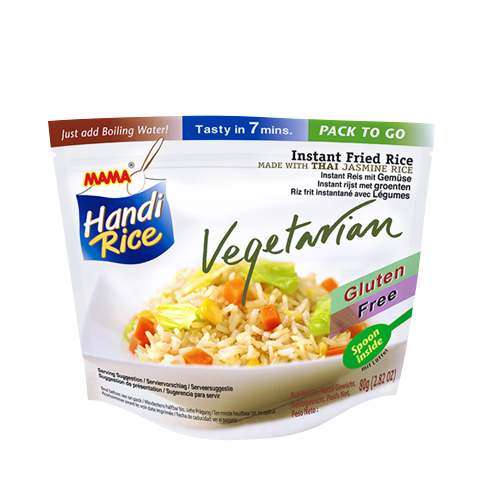 Mama Handi Rice - Instant Gebakken jasmijnrijst Vegetarisch - 10 zakjes