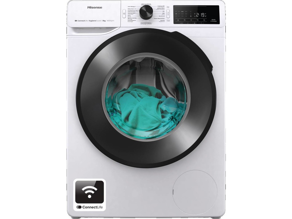 Hisense Wasmachine WF3V843BW/BLX | Wasmachines | Huishouden&Woning - Wassen&Drogen | 3838782866272