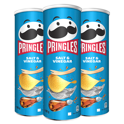 Pringles - Salt & Vinegar - 3x 165g