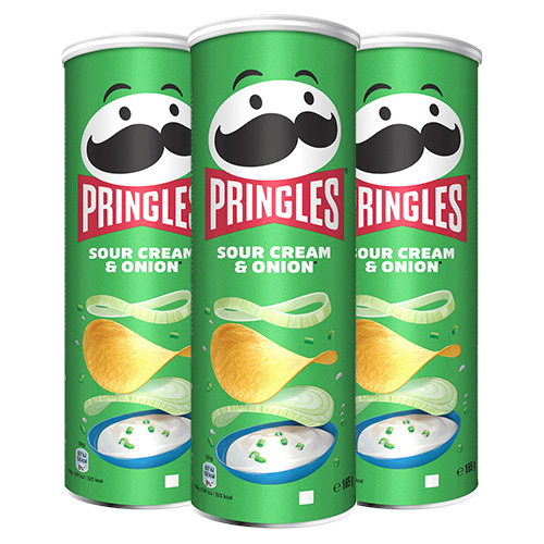 Pringles - Sour Cream & Onion - 3x 165g