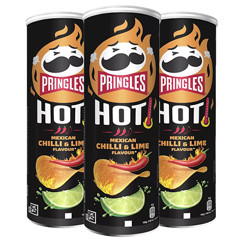 Pringles - HOT Mexican Chilli & Lime Flavour - 3x 165